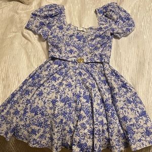 Caroline Constas Nia Dress in Blue